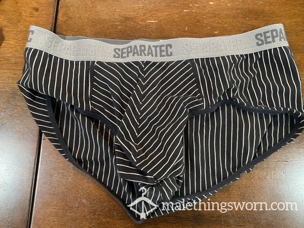 Separatec Pinstripe Briefs And Boxer Briefs L And XL