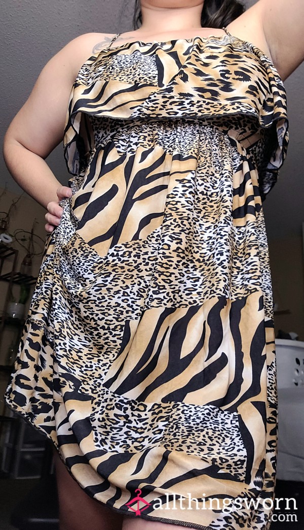 S**y Animal Print Dress (XL)