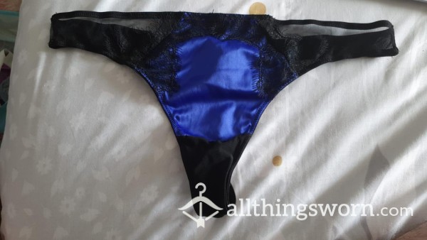 **SOLD**s**y Ann Summers Blue & Black Thong - Requests Taken X**SOLD**