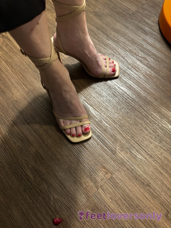 S**y Beige High Heels