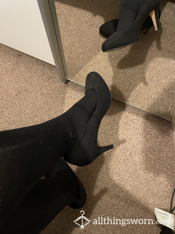 S**y Black High Heel Office Work Shoes 👠