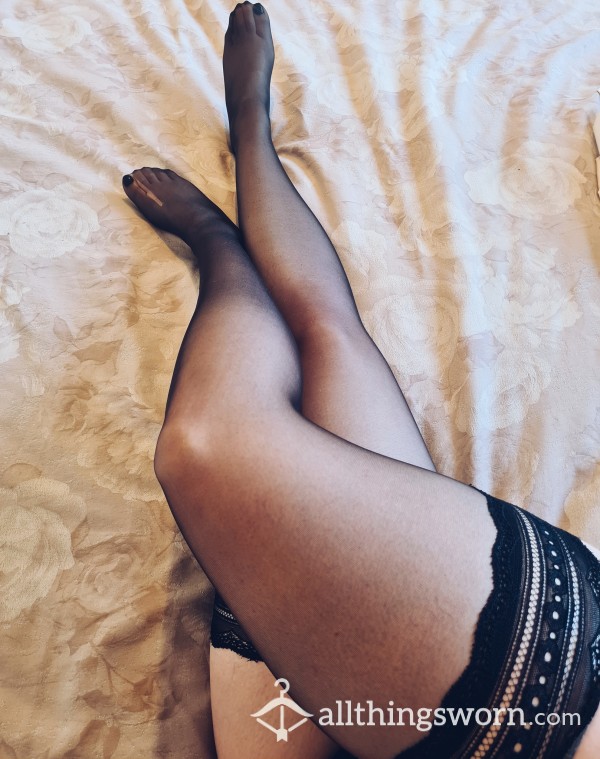 S**y Black Hold Ups Used In A Lot Of My Videos. Ladder On One Toe. Priced To Sell