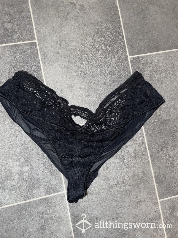 S**y Black Knickers - Available For Wear!