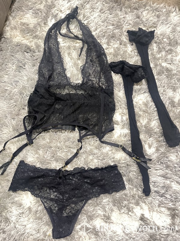 S**y Black Lace Lingerie