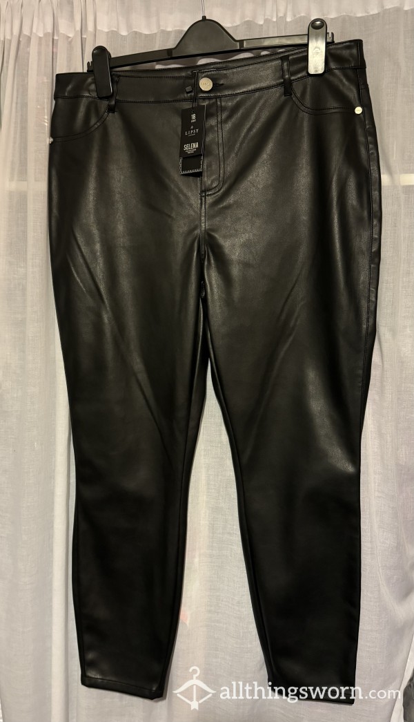 S**y Faux Leather Trousers