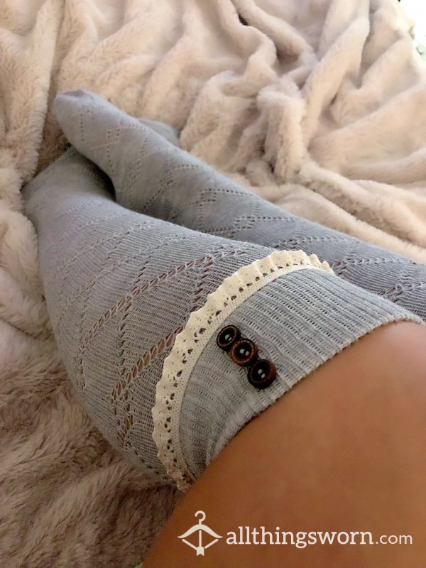 S**y Gray MILF Knee Socks + 3 Pics!