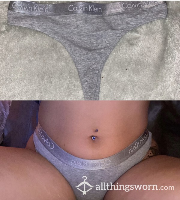 S**y Grey Calvin Klein Thong