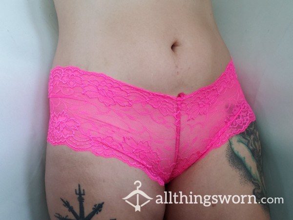 S**y Hot Pink Lace Boyshorts 💗