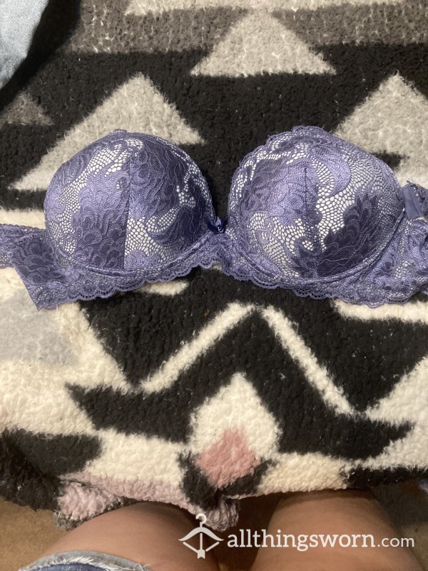 S**y Lacy Blue Bra Size 36 D