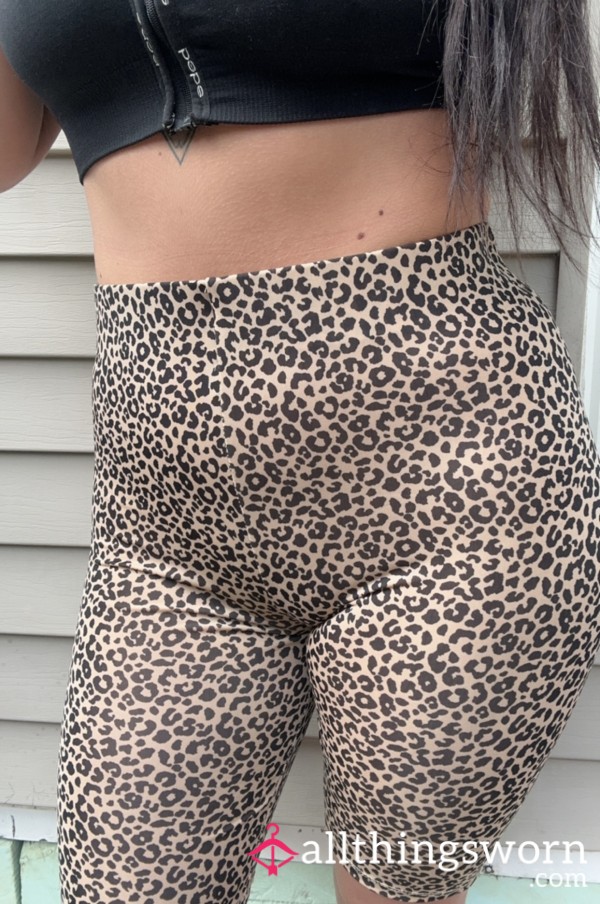 S**y Leopard Gym Shorts