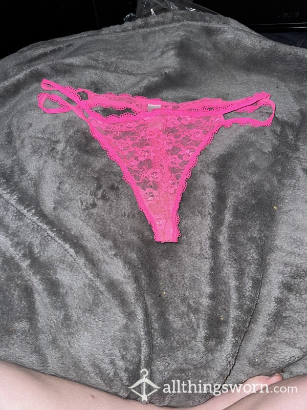 S**y Pink Lace G-String