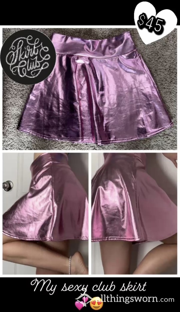 S**y, Pink, Shiny Club Skirt😝💕😍