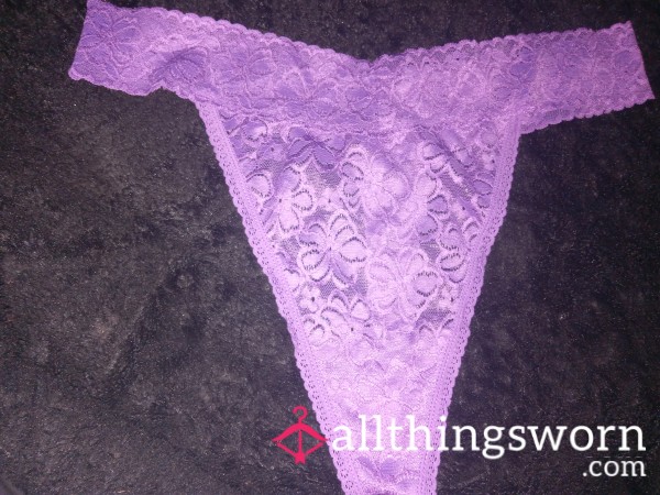 S**y Purple Thongs