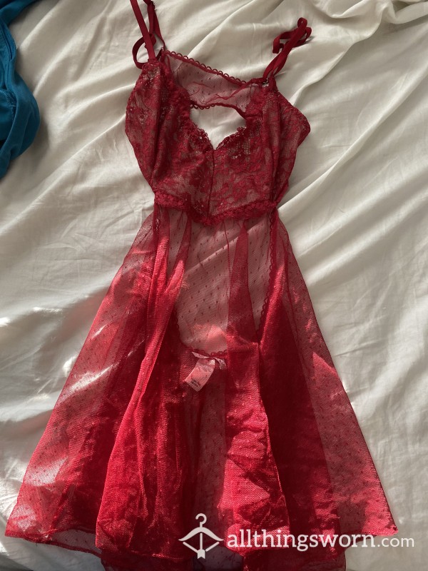 S**y Red Babydoll Dress