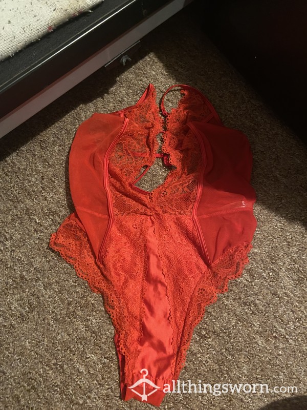 S**y Red Bodysuit