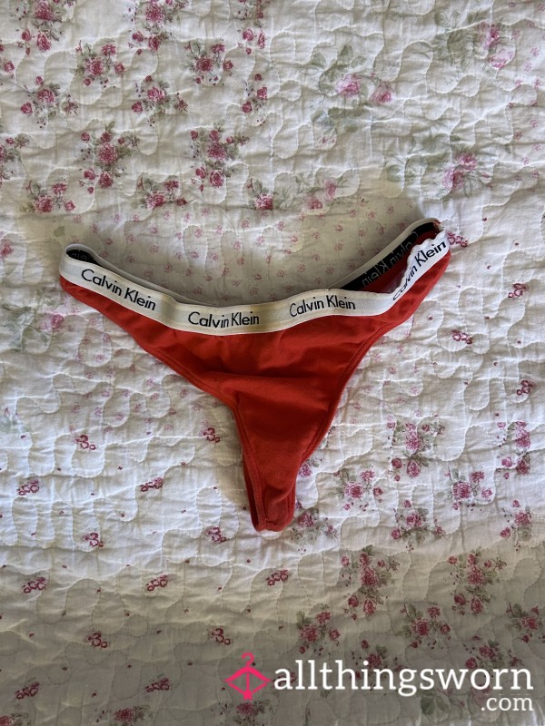 S**y Red Calvin Klein Thong