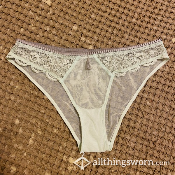 S**Y SHEER LACE RUFFLE PANTIES