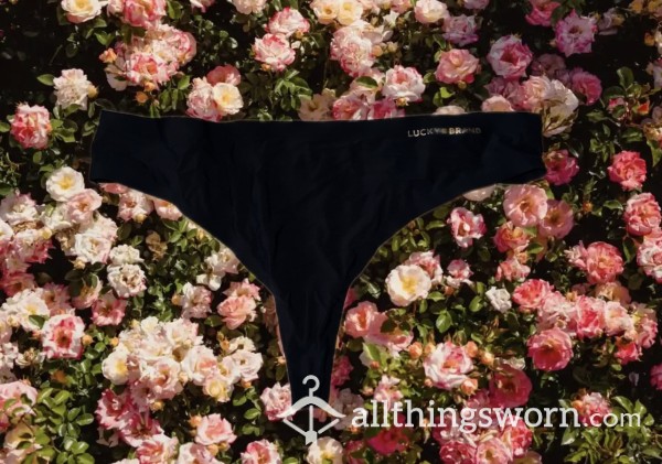 S**y Silky Soft Lucky Brand Black Thong