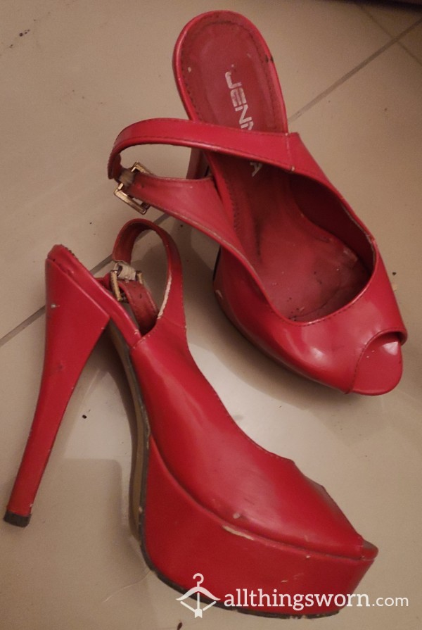 Price Reduced! S**y Super High Heels Red Sandals 🔥🔥🔥