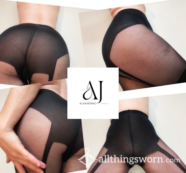 S**y Suspension - Pantyhose With A Suspender Pattern