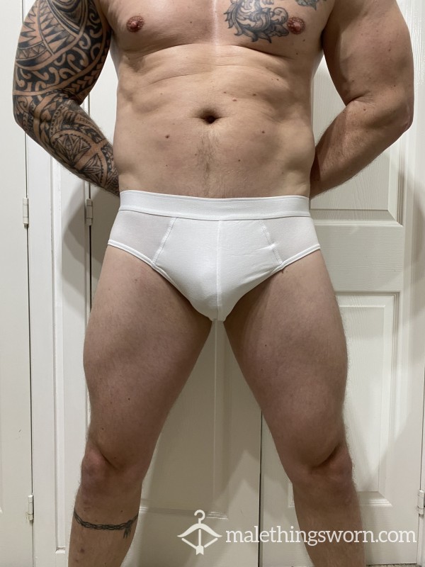 S**y White Briefs Worn By Alpha 🔥