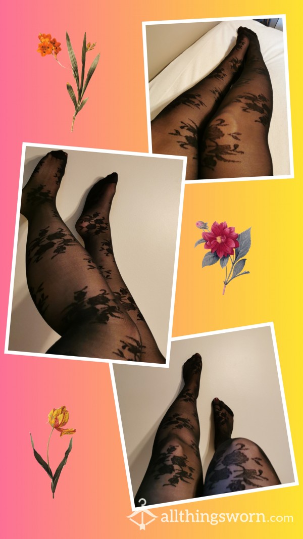 🌸🌸🌸Sheer Flower Pantyhose