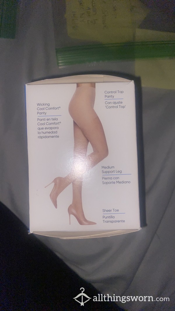 Sheer Pantyhose Worn 5 Days