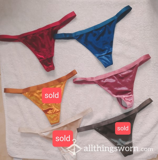 Shiny Velvet Thongs In Different Collors!!!!!