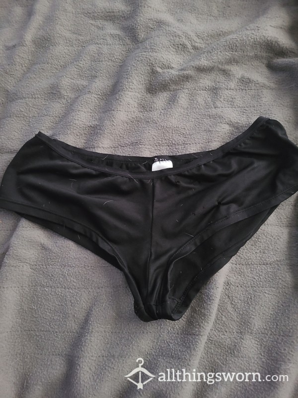 Silky Black Boy Short Panties