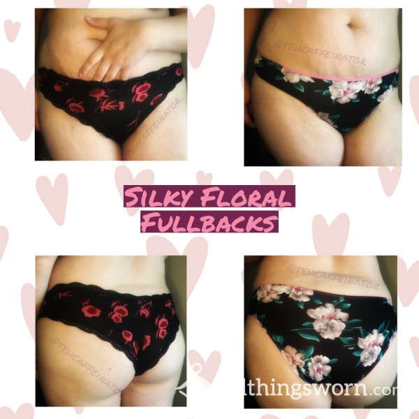 Silky Flor*l Fullbacks, XL Auden & Knotty Knickers