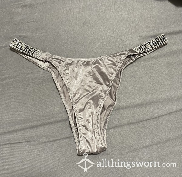 Silky Light Purple/Grey Victoria’s Secret Cheeky Panties