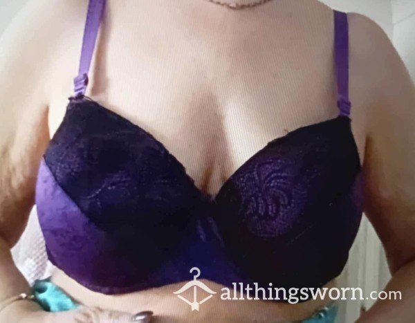 Silky Purple Bra