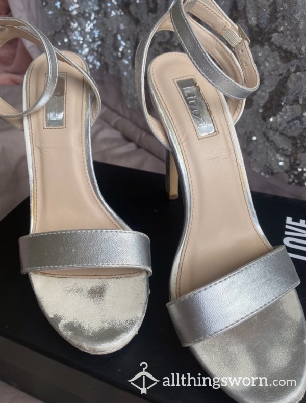 Silver High Heels