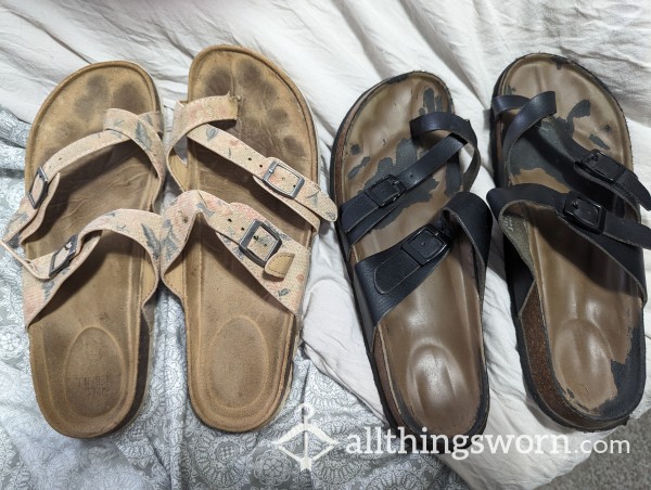 "Size 9 Well-Worn Birkenstocks! 🩷✨"