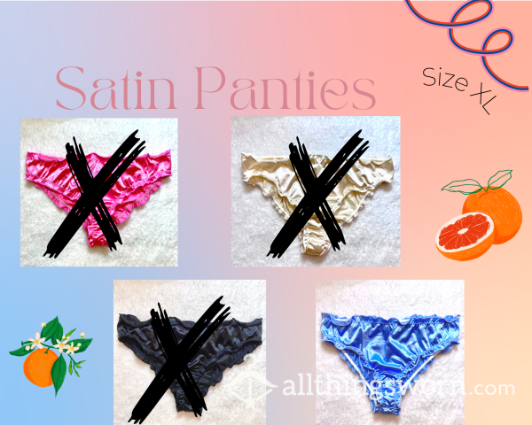 Frilly Size XL Satin Panties