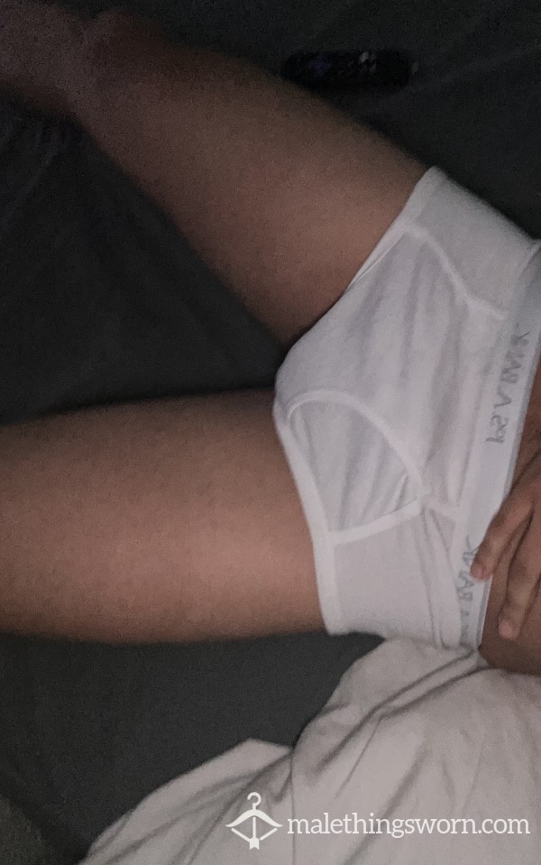 Skidmarked White Briefs