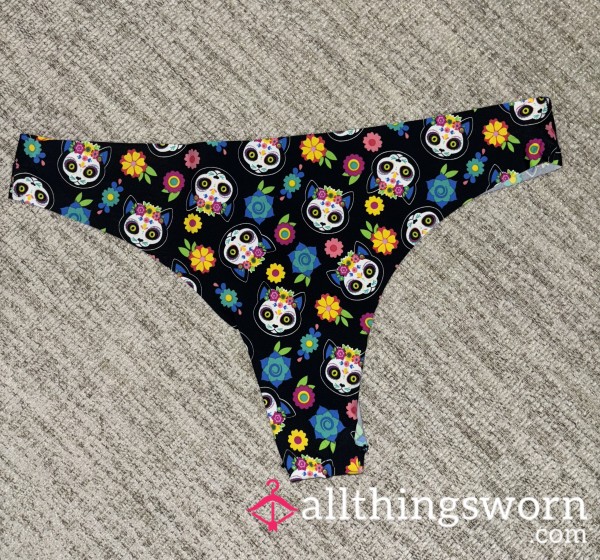 Skull Kitty Thong