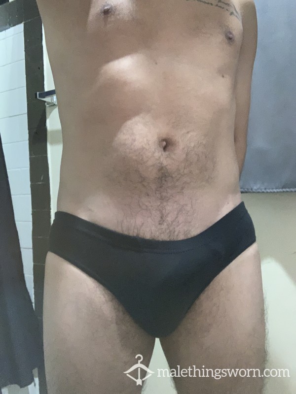 Sleek Black Worn Underwear