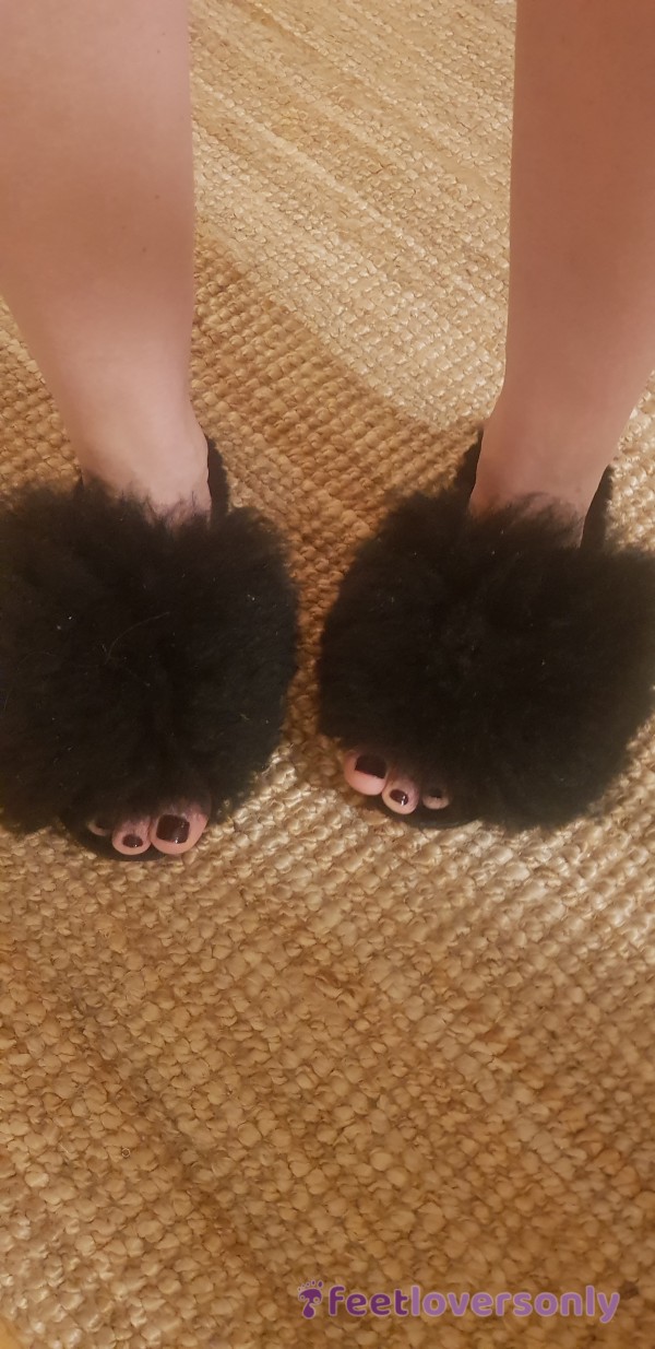 Slippers Natural Fur