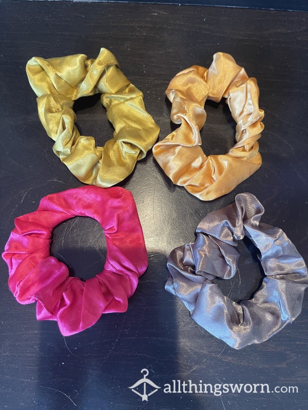 Stuffed Slipsilk Scrunchies