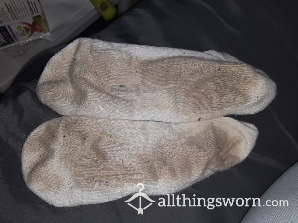 Smelly White Cotton Socks