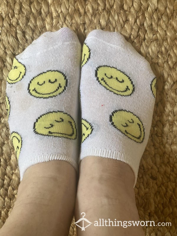 Smiley Face Sneaker Socks!