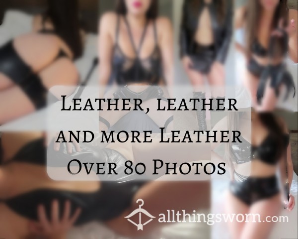 So You Like Leather? 😈 🖤 Access To Over 80 Photos!