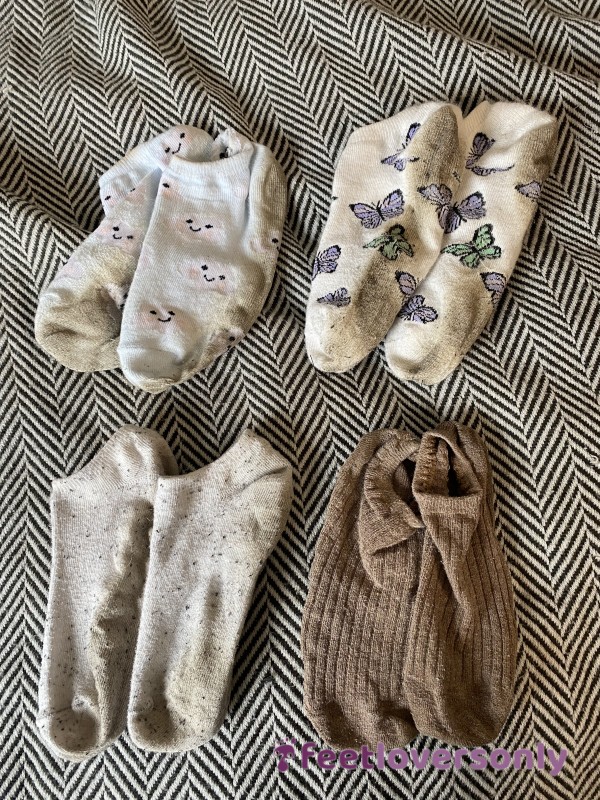 Sock Bundle. Variety Of Worn-ness. Cute Designs