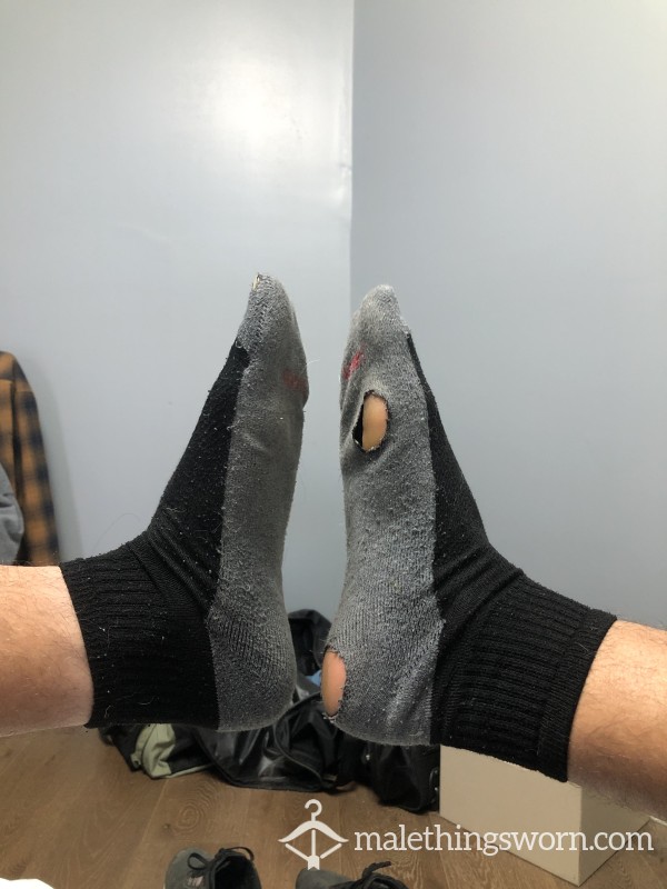 Socks With Hundreds Of Miles Of Running In Them. Very Sweaty And Stinky