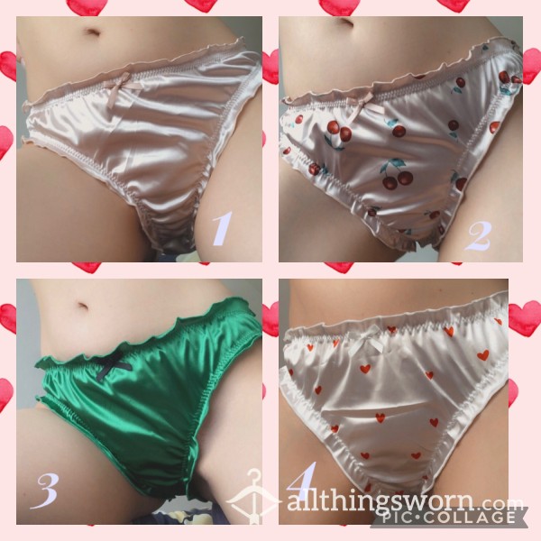 🍒Soft Satin Panties Size M 🍒