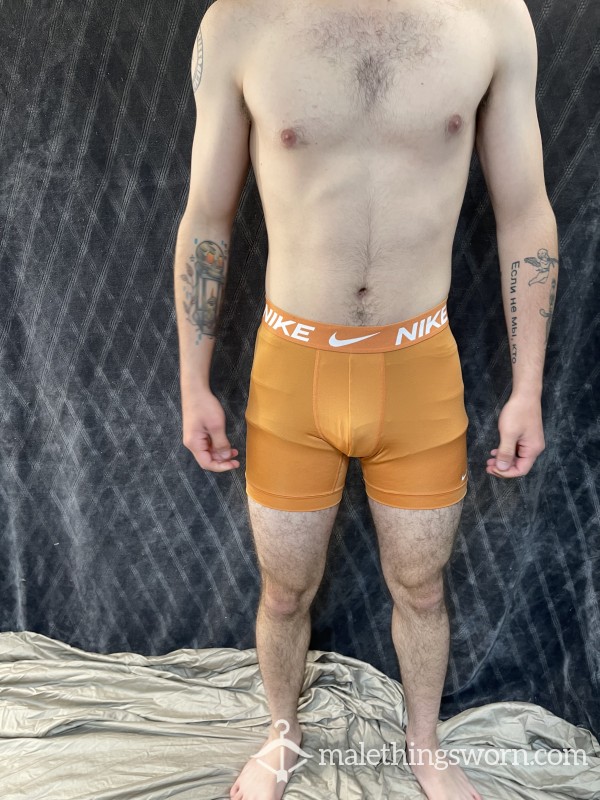 Soldier Worn Nike Orange Boxer Brief Dri Fit Essential