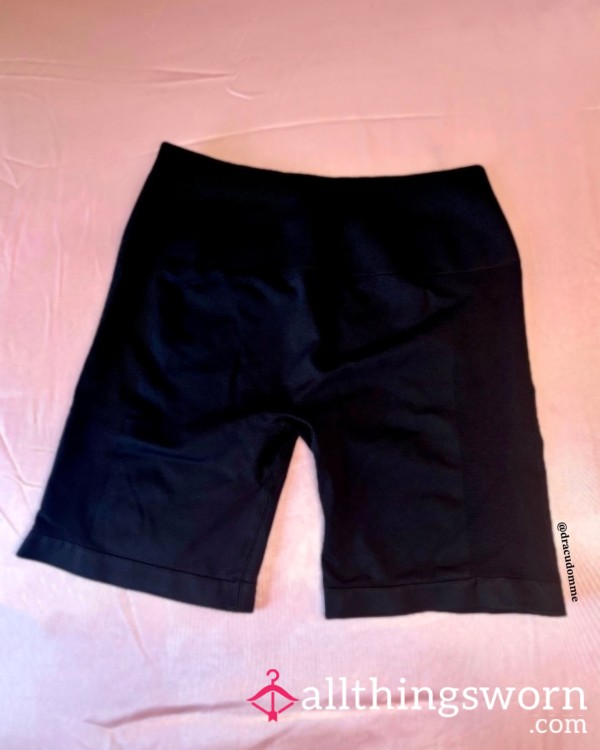 Black Spandex Gym Shorts