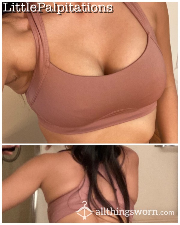 Spandex Yoga Workout Sport Bra Dusty Rose Size XS