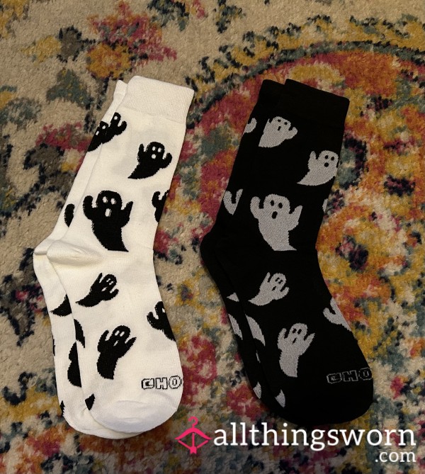 Sp**ky Ghost Socks